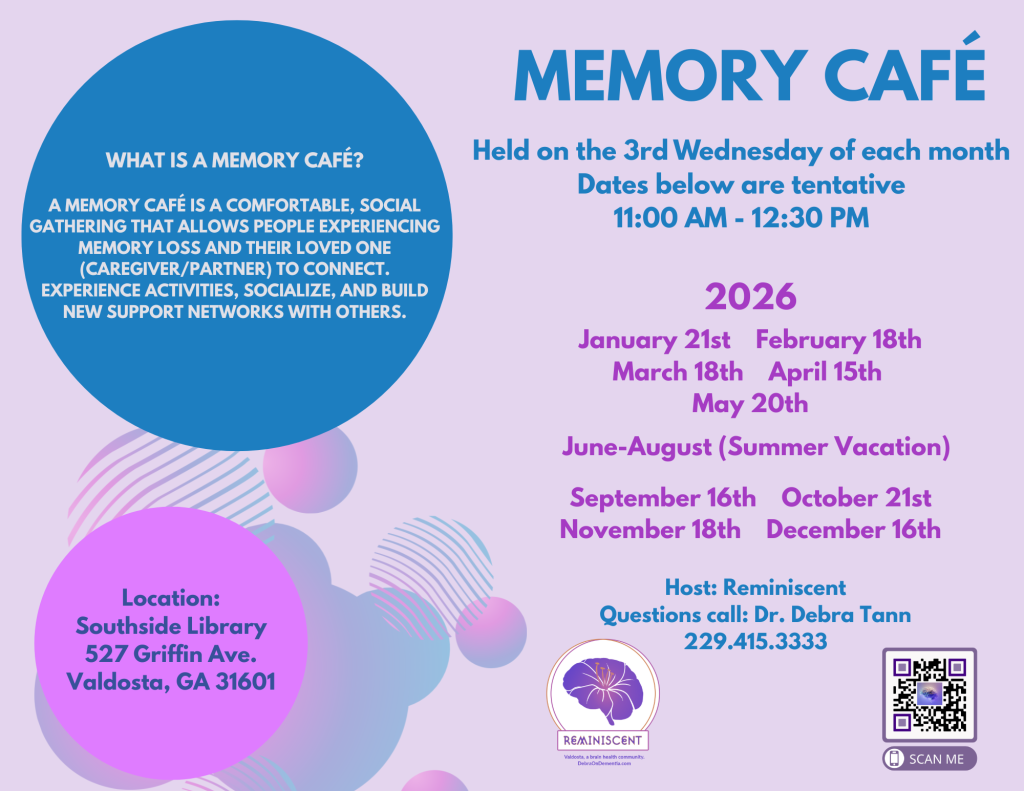 2026 memory cafe dates